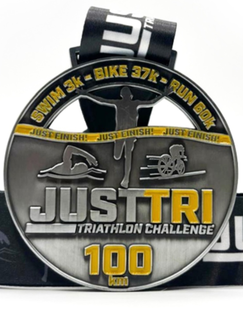 Just Tri virtual triathlon challenge medal
